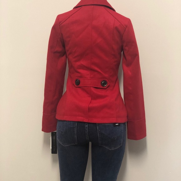 ✨Women’s Red Celebrity Pink Peacoat✨ - Picture 5 of 6